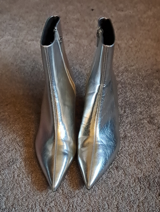Zara Shoes - Silver Zara Boots
